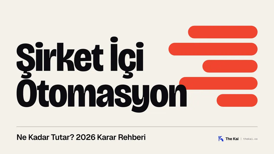 Şirket İçi Otomasyon Ne Kadar Tutar? 2026 Karar Rehberi — kapak